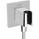 Wall connection bends Hansgrohe FixFit E Porter with shower holder Standard 1