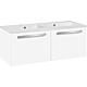 Washbasin base cabinet Ebli with double washbasin made of cast mineral composite Standard 1