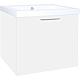 Base cabinet + cast mineral washbasin EKRY, matt white, 1 drawer, 610x550x510 mm