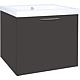 Base cabinet + cast mineral washbasin EKRY, matt anthracite, 1 drawer, 610x550x510 mm