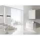 Bathroom furniture set EPIL series MBF matt white 2 drawers width 710 mm