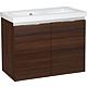 Eola washbasin base cabinet with ceramic washbasin, width 710 mm, with 2 revolving doors Standard 6