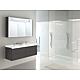 Bathroom furniture set EPIC, series MBH, matt anthracite, 4 drawers, width 1210 mm