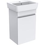 Washbasin base cabinet with washbasin in ceramic, width 500 mm