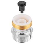 Aerator M27x1 x DN20 (3/4") for outdoor fitting Frost-Tec, chrome-plated
