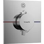 Flush-mounted thermostat ShowerSelect Comfort ready set, 1 consumer with On/Off button
