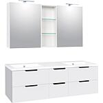 Bathroom furniture set Lossa with 6 front pull-outs