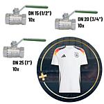 Promotional package drinking water ball valve set 30-piece + original DFB - home jersey 2024 adidas, men