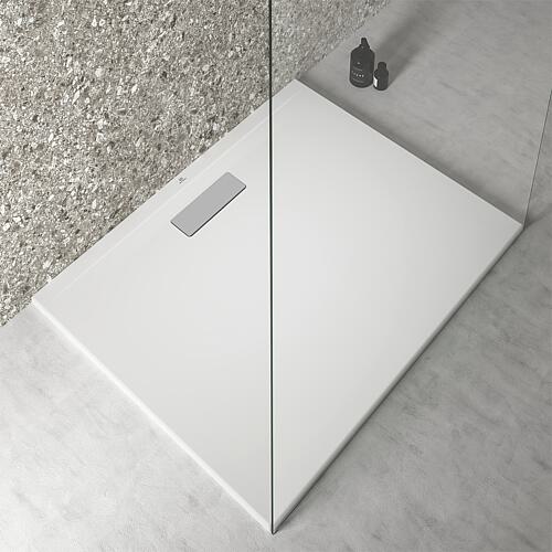 Receveur de douche Ultra Flat rectangulaire 1000x25x800 mm acrylique blanc