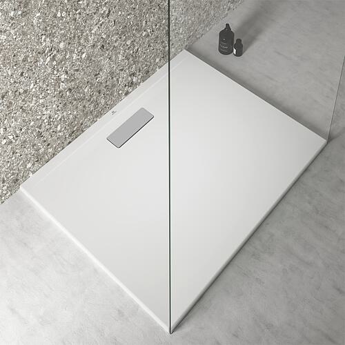 Ultra Flat rectangular shower tray 1000x25x800 mm acrylic, white