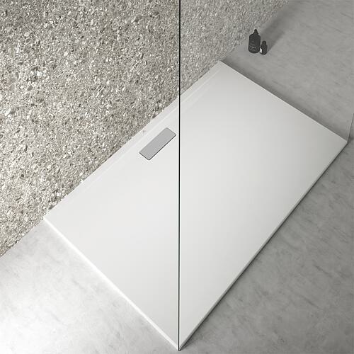 Receveur de douche Ultra Flat rectangulaire 1400x25x900 mm acrylique blanc