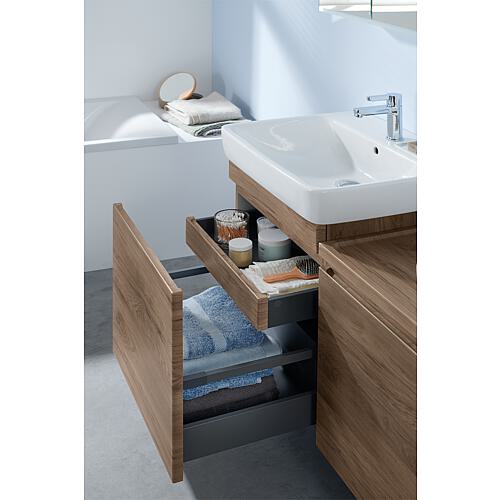 Washbasin base cabinet with washbasin in ceramic, width 550 mm Anwendung 9