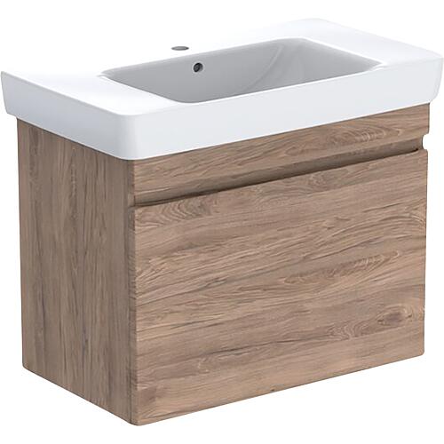 Washbasin base cabinet with washbasin in ceramic, width 900 mm Standard 2