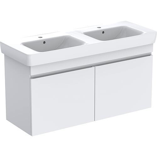 Armoire sous-lavabo avec double vasque en céramique, largeur 1300 mm Standard 1