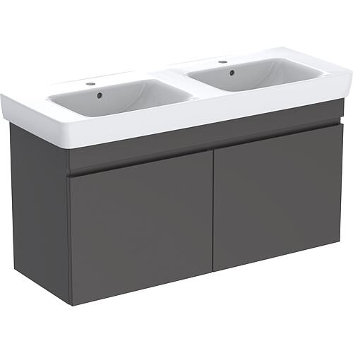 Armoire sous-lavabo avec double vasque en céramique, largeur 1300 mm Standard 2