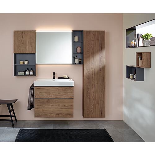 Tall cabinet Geberit iCon 360x1800x291 mm, walnut hickory