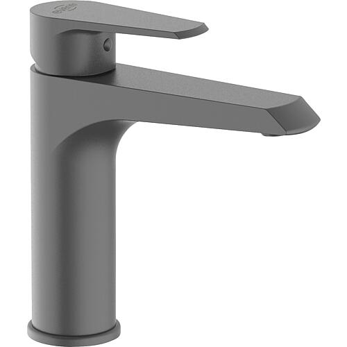 Washbasin mixer Tabay, medium, with clicker valve, graphite