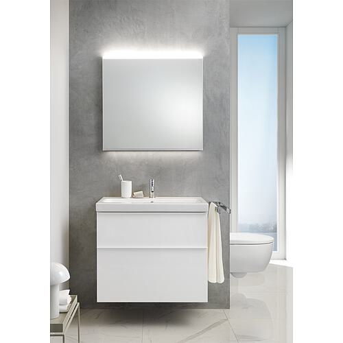 Washbasin base cabinet iCon with ceramic washbasin, width 600 mm Anwendung 1