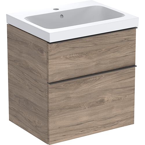 Washbasin base cabinet iCon with ceramic washbasin, width 600 mm Standard 4