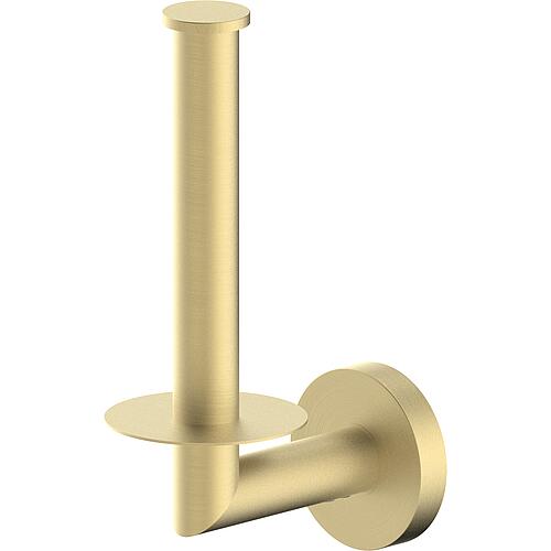 Reserve toilet roll holder, Eldrid, brass, light bronze, horizontal