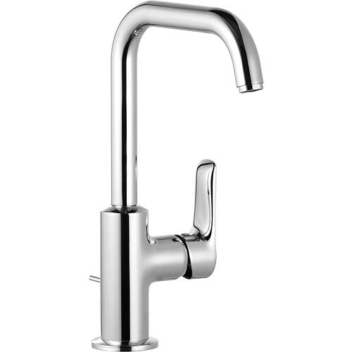 Kludi Pure & Solid washbasin mixer, side operation, swivel-mounted Standard 1