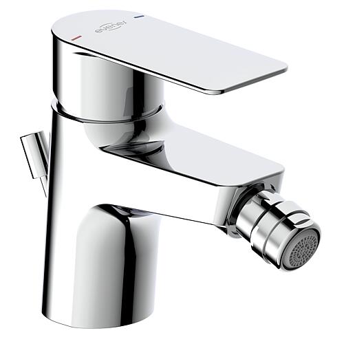 Nomoro bidet mixer 116 mm projection with chrome drain set