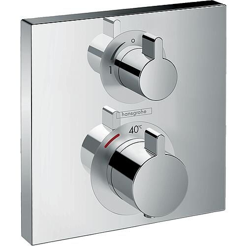 Hansgrohe flush-mounted thermostat Ecostat Square for 2 consumers Standard 1