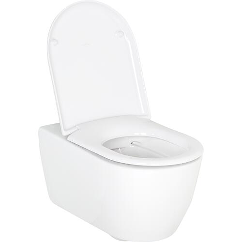 Combi-Pack Evenes Aimera Wand-WC Aimera spülrandlos mit WC Sitz Turvo softclose Anwendung 2