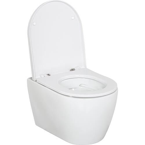 WC suspendu à fond creux Pro Compact, sans bride