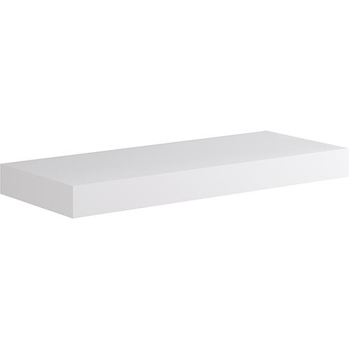 Console Kasari white matt, without hole or holder, 1200x100x460mm