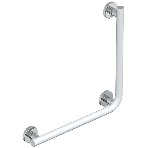 Angle handle 90° Elida Plus White matt Chrome WxHxD:500x500x87mm