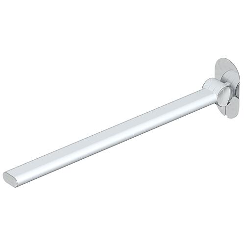 Hinged support rail Elida 2.0 White matt Chrome WxHxD:30x60x750mm