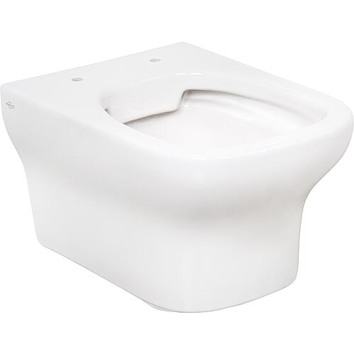 WC suspendu à fond creux Algama LxHxP : 360x370x500 mm sans bord Céramique blanche