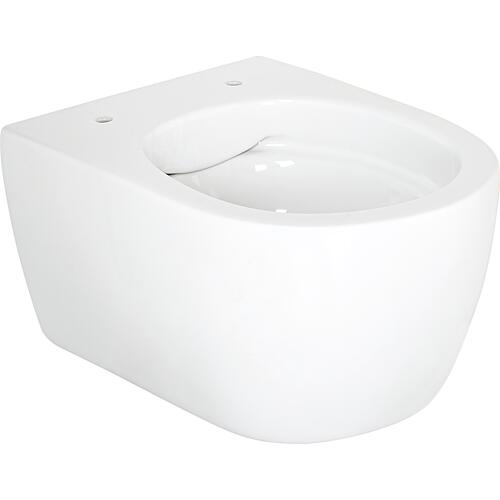 Wall-hung washdown WC Aksai WxHxD: 360x330x485 mm rimless ceramic white