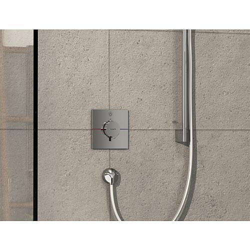 Flush-mounted thermostat ShowerSelect Comfort ready set, 1 consumer with On/Off button
