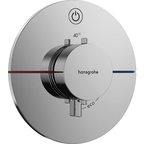 Thermostat encastré Hansgrohe ShowerSelect Comfort S Set de montage 1 consommateur chromé