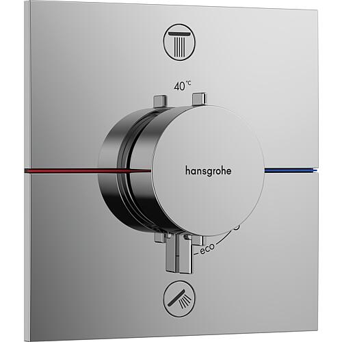 Flush-mounted thermostat Hansgrohe ShowerSelect Comfort E ready set 2 consumers chrome