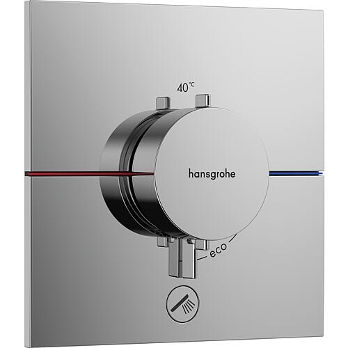 Flush-mounted thermostat ShowerSelect Comfort ready set, 1 consumer + 1 additional outlet (cannot be shut off) Standard 1