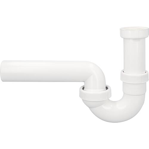 Sink tube siphon Gastro Dallmer type 100/0, DN50 (2") x DN50, white plastic Standard 1