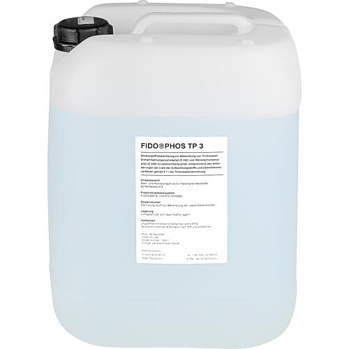 Solution de dosage FIDO®PHOS Substances actives pour le post-traitement de l'eau potable TP 20 litres Standard 3