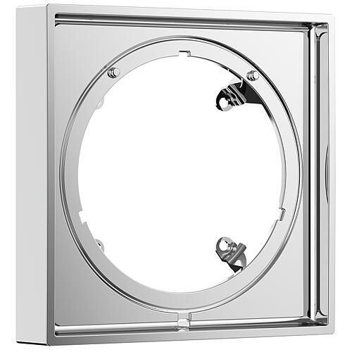 Hansgrohe extension rosette for iBox universal 2, angular, chrome Standard 2