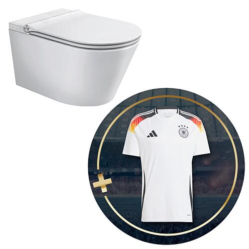 Pack promotionnel WC douche Evenes Loumea + maillot original DFB - domicile 2024 adidas, homme