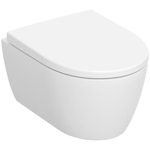 Flush-to-wall WC iCon shortened, rimless Standard