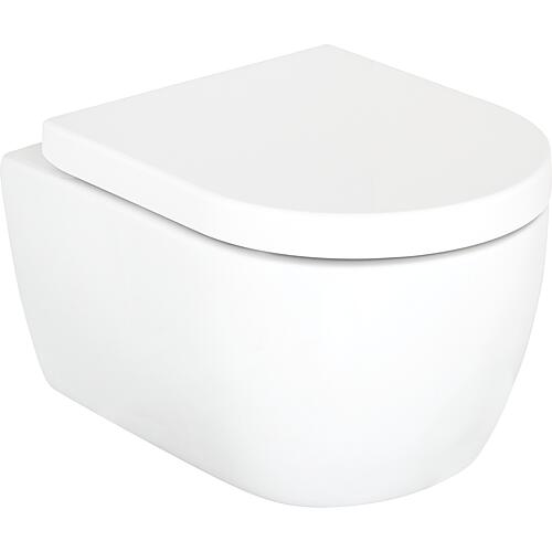 Combi-Pack Aksai wall-hung WC rimless and Toilet seats Aksai softclose