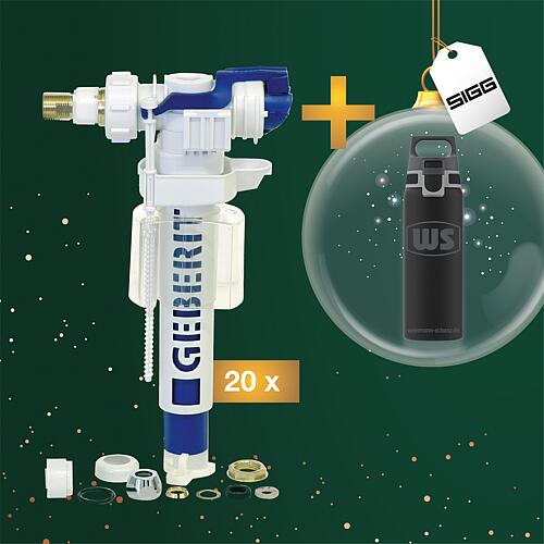 Promotional package Unifill AP float valve + free WS SIGG H&C one Light 0.55 litre water bottle Standard 1