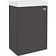 Base cabinet + cast mineral washbasin ELYP, 1 door, matt anthracite, left stop, 400x609x220 mm