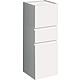 Tall cabinet Geberit Renova Plan, 2 doors, 1 drawer, 390x1050x360 mm, high-gloss white