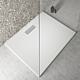 Ultra Flat rectangular shower tray 1000x25x800 mm acrylic, white