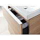 Base cabinet + washbasin Geberit iCon in ceramic, 750x705x485 mm, oak, handle lava