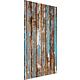 Shower back wall, old wood, turquoise, WxHxD: 1000x2500x3 mm